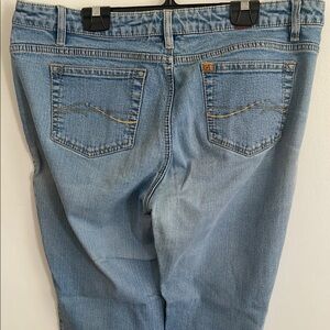 Aura light blue distressed Denim Jeans western wrangler